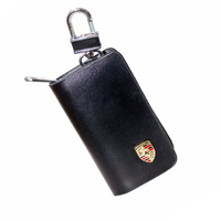 Ключница кожаная с логотипом Porsche (Порше)