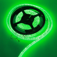 Светодиодная LED лента влагонепроницаемая двойной яркости 1м зеленая