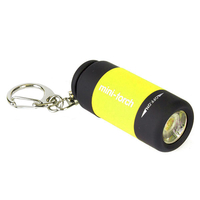 LED фонарик с зарядкой от USB желтый
