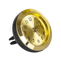 Часы ароматизатор воздуха в дефлектор золотой циферблат без жидкости