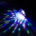 Многоцветный LED RGBW дискошар на присоске для салона авто