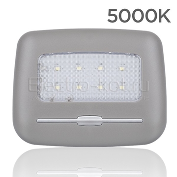 LED плафон подсветки салона беспроводной micro-USB зарядка белый свет 5000К серый