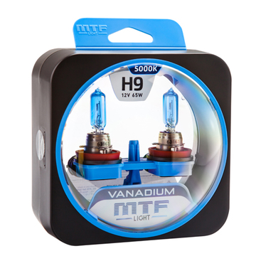 Галогеновые лампы MTF Vanadium 5000К H9 2 шт