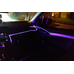 Амбиентная подсветка салона авто LED RGB BT управление телефоном 4 модуля