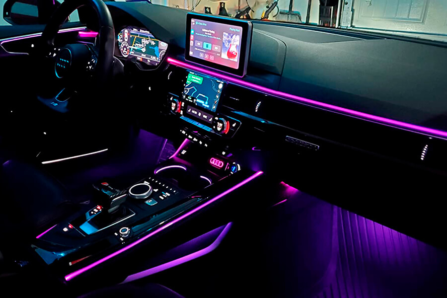 Подсветка салона для Audi A7 - TECHNO RAINBOW