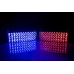 Универсальные красно-синие фары 96 LED (2x48)