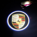 Штатная подсветка дверей с логотипом Porsche - Порше - тип 4 - 2 шт