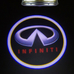Штатная подсветка дверей с логотипом Infiniti - Инфинити - тип 3 - 2 шт