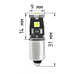 Светодиодная лампа ElectroKot MiniMax BA9S T4W canbus голубой свет 1 шт