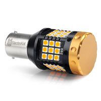 Светодиодная лампа в поворотники авто ElectroKot BlackSide 21Вт P21W - BA15S оранжевый свет 1 шт