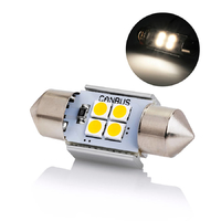 Светодиодная лампа с обманкой ElectroKot Atomic C5W C10W 31mm 4000K теплый белый свет 1 шт
