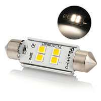 Светодиодная лампа с обманкой ElectroKot Atomic C5W C10W 41mm 4000K теплый белый свет 1 шт