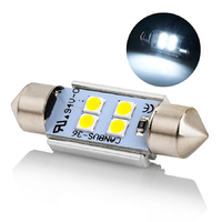 Светодиодная лампа с обманкой ElectroKot Atomic C5W C10W 36mm 6000K холодный белый свет 1 шт