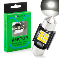 Светодиодная лампа для авто ElectroKot Vektor направленный свет C5W C10W 36 мм 5000K 1 шт