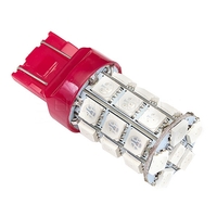 Светодиодная лампа CORN LED 27 SMD5050 7443 - WR21/5W - T20 красная 1 шт