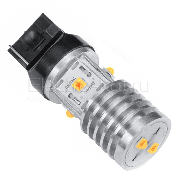 LED лампа Дилас 7440 - WY21W - Т20 Bridgelux SMD 3535 6 LED оранжевая 1 шт