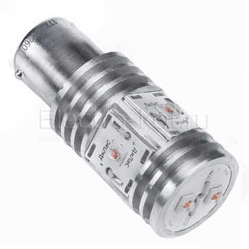 LED лампа Дилас 1156 - PR21W - BA15S Epileds SMD 3535 6 LED красная 1 шт