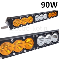 Двухцветная LED люстра на крышу внедорожника ElectroKot 9 CREE 90W Combo