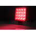Светодиодная фара-стробоскоп Super Slim 16 SMD 3030 48W Spot 30° белый + красный свет