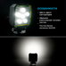 Светодиодная фара рабочего света прожектор ElectroKot CompactPRO 30W квадратная 1 шт