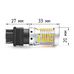 LED лампа двуxцветная габарит-поворот с обманкой ElectroKot DoubleLight 5000K белый + оранжевый 3157 2 шт