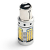 LED лампа двуxцветная габарит-поворот с обманкой ElectroKot DoubleLight 5000K белый + оранжевый BAY15D 2 шт