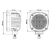 Квадратная LED фара Lyra Black 35W 7 Cree XP-G Spot 30° - узкий луч