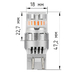 Светодиодная лампа для авто ElectroKot RoundLight W21/5W non-polarity + SRCK красная 1 шт