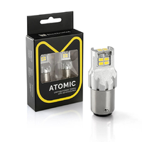 Светодиодная LED лампа Atomic 12 SMD3020 P21/5W BAY15D белая 1 шт