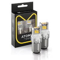 Светодиодная LED лампа Atomic 12 SMD3020 P21/5W BAY15D белая 2 шт