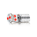 Светодиодная лед лампа для авто ElectroKot Atomic 6 SMD3030 T10 W5W красная 2 шт