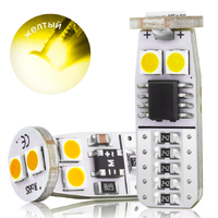 Светодиодная лед лампа для авто ElectroKot Atomic 6 SMD3030 T10 W5W 3000K желтая 2 шт