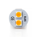LED лампа с обманкой и стабилизатором ElectroKot Atomic 6 SMD3030 T10 W5W оранжевая 2 шт