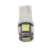 Светодиодная лампа  ElectroKot Five SMD5050 5 LED T10 W5W 5000K 1 шт