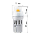 Светодиодные лампы для авто ElectroKot SIRIUS T10 W5W 1900K оранжевый свет 2 шт