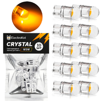 Светодиодная лампа для авто ElectroKot Crystal T10 W5W 1900K оранжевый свет 10 шт