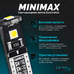 Светодиодная лампа ElectroKot MiniMax T10 W5W canbus 3000K жёлтый свет 2 шт