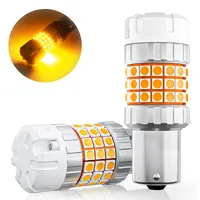 Светодиодные лампы с обманкой Тензор PY21W BAU15S оранжевый 2 шт