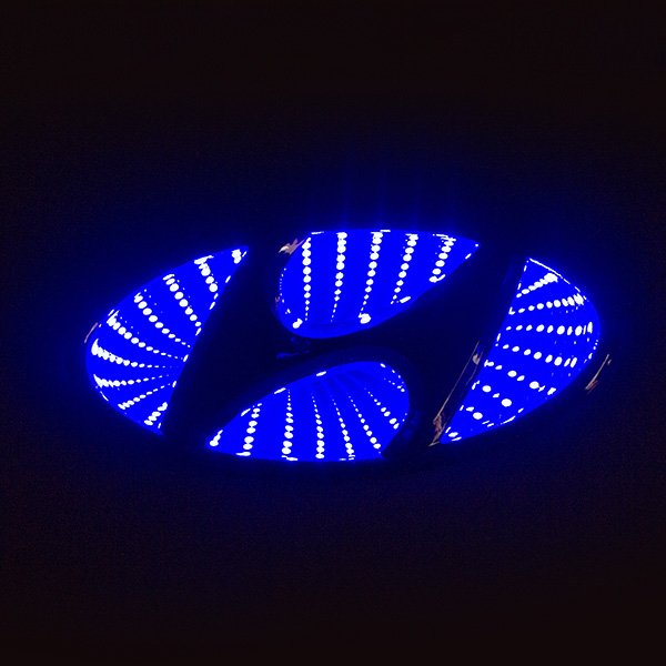 3D логотип Hyundai (Хендай) с подсветкой