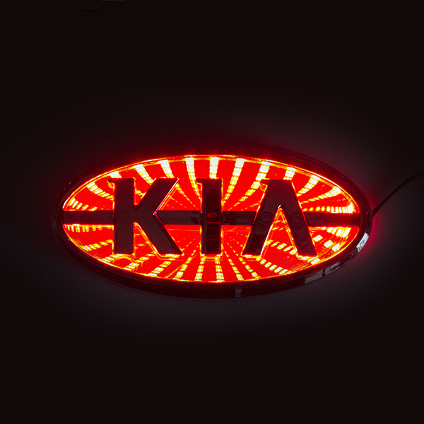 3D логотип KIA (КИА) с подсветкой