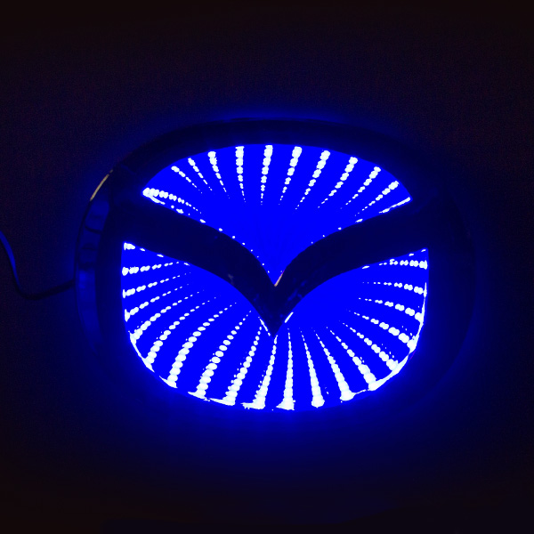 3D логотип Mazda (Мазда) с подсветкой