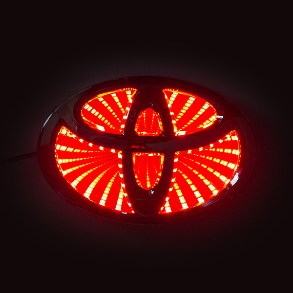 3D логотип Toyota (Тойота) с подсветкой