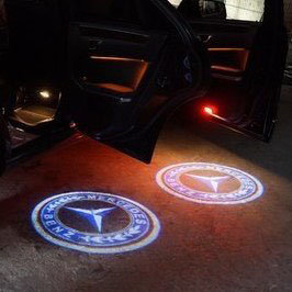 LED Подсветка дверей с логотипом авто. Проектор логотипа под машину.